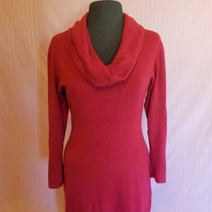 Cowl Neck Sweater Dress